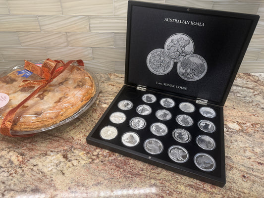 Complete 2007–2025 Australian Silver Koala Set – Beautiful Full Run in Volterra Display Box!