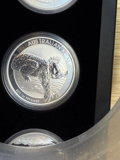 Complete 2007–2025 Australian Silver Koala Set – Beautiful Full Run in Volterra Display Box!