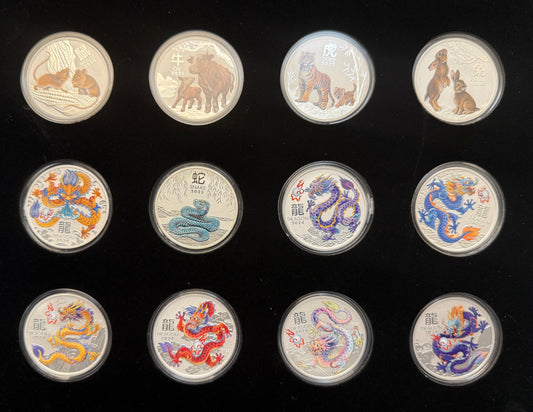Lunar Series III – Colorized 1 oz Silver Coin Set (2020–2025)