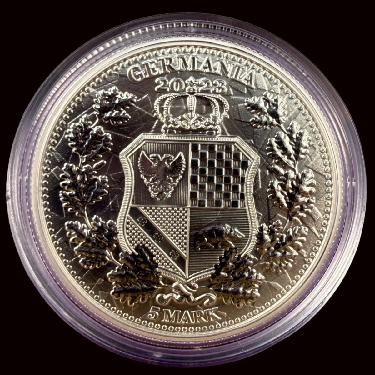 2023 Germania Alegorías Galia y Germania Moneda BU con Certificado de Autenticidad