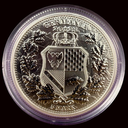 2023 Germania Alegorías Galia y Germania Moneda BU con Certificado de Autenticidad
