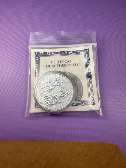 2023 Germania Alegorías Galia y Germania Moneda BU con Certificado de Autenticidad