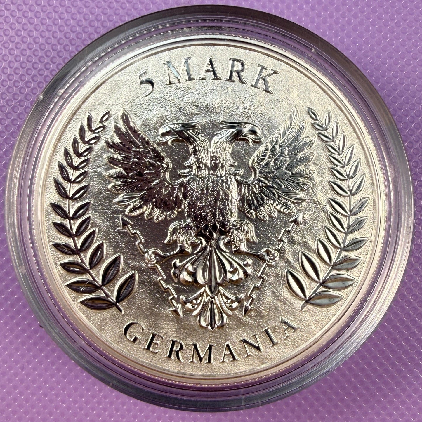 2021 Germania 1 oz .9999 Silver BU Coin w/ COA