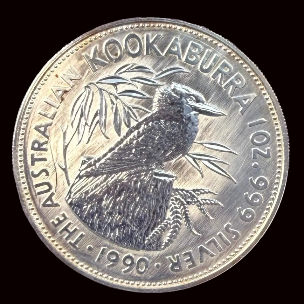 1990 Australia Kookaburra 1 oz Silver Coin .999 Fine BU