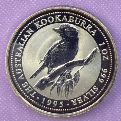 1995 Australia Kookaburra 1 oz Silver Coin .999 Fine BU