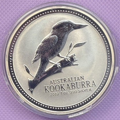 2003 Australia Kookaburra 1 oz Silver Coin .999 Fine Silver Coin
