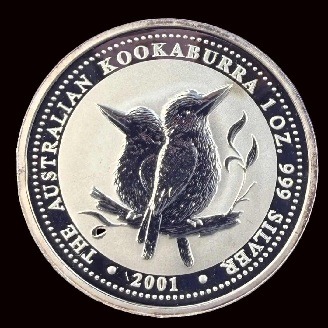 2001 Australia Kookaburra 1 oz Silver Coin .999 Fine Silver Coin