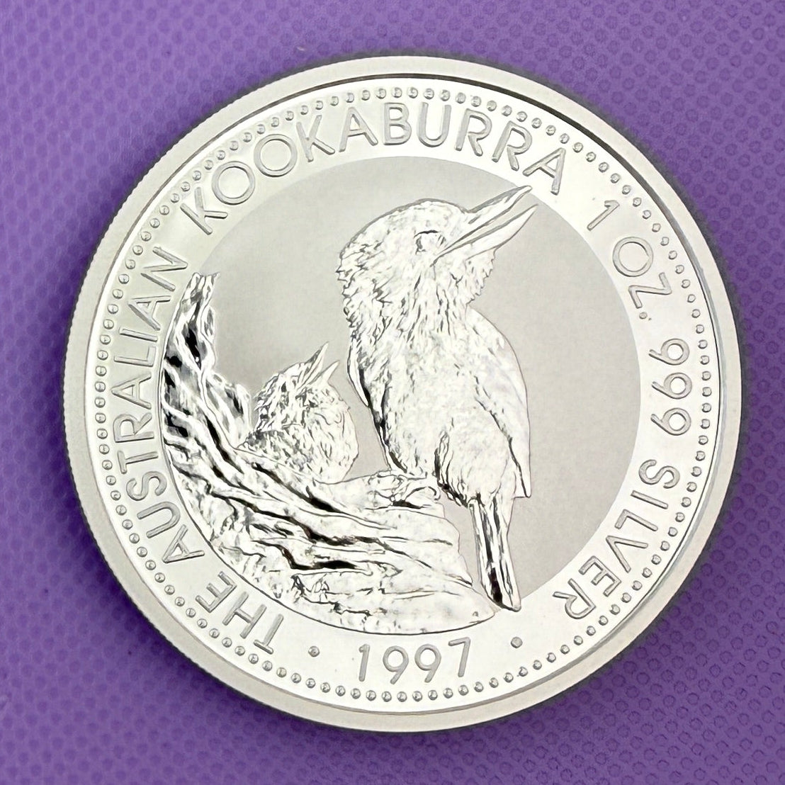1997 Australia Kookaburra 1 oz Silver Coin Perth Mint .999 Fine Silver BU