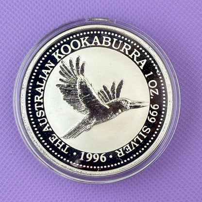 1996 Australia Kookaburra 1 oz Silver Coin Perth Mint .999 Fine Silver BU