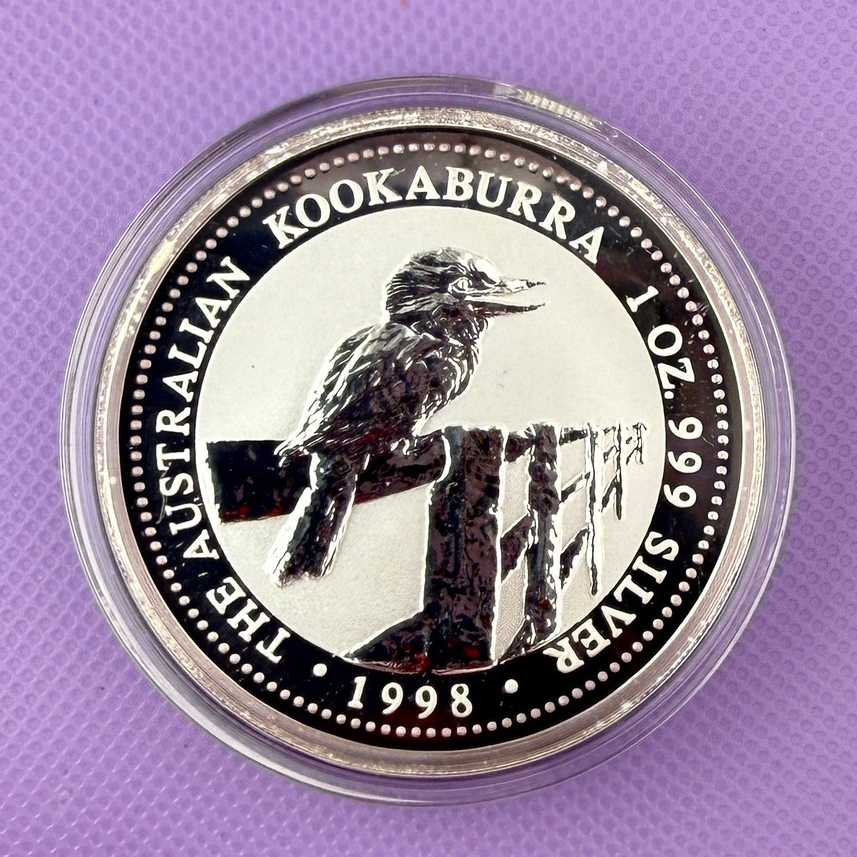 1998 Australia Kookaburra 1 oz Silver Coin Perth Mint .999 Fine Silver BU