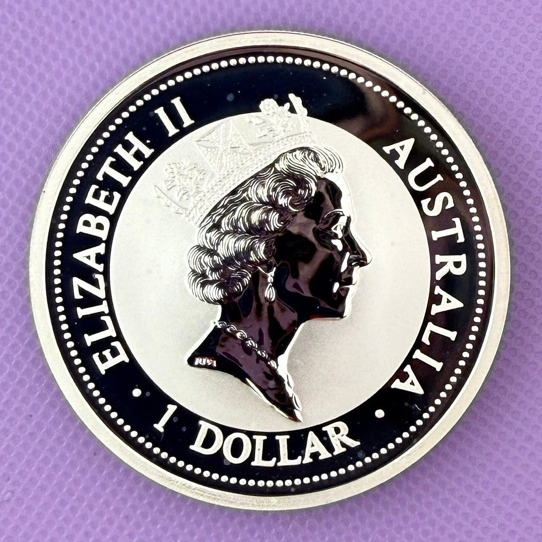 1998 Australia Kookaburra 1 oz Silver Coin Perth Mint .999 Fine Silver BU