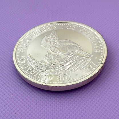 1997 Australia Kookaburra 1 oz Silver Coin Perth Mint .999 Fine Silver BU