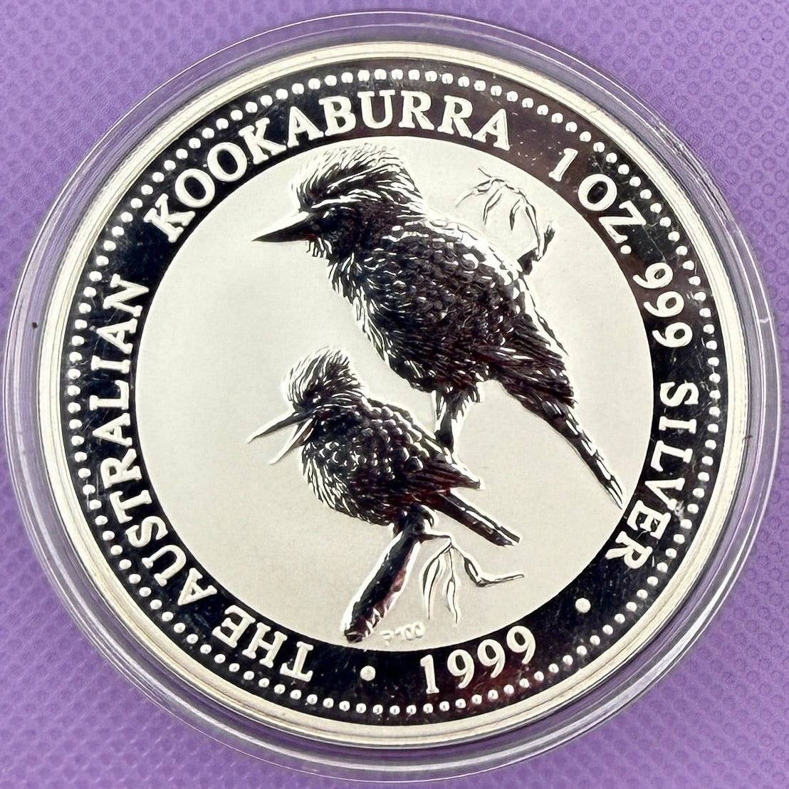 1999 Australia Kookaburra 1 oz Silver Coin Perth Mint .999 Fine Silver BU