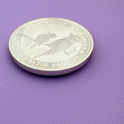 1999 Australia Kookaburra 1 oz Silver Coin Perth Mint .999 Fine Silver BU