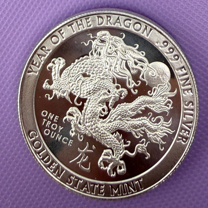 Golden State Mint Year of the Dragon Fine Round