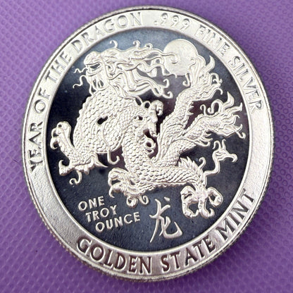 Golden State Mint Year of the Dragon Fine Round