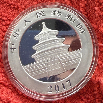 2017 Chinese Silver Panda Coin BU