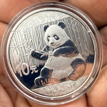 2017 Chinese Silver Panda Coin BU