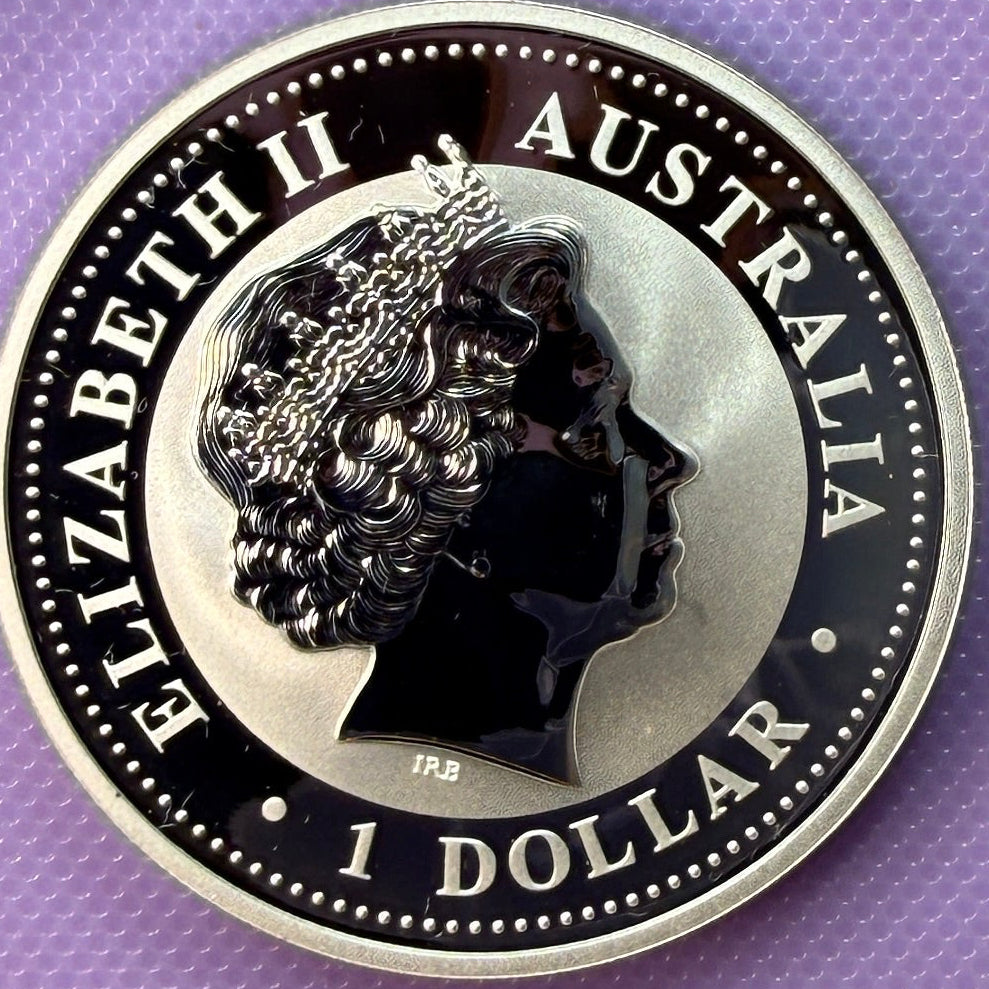 2004 Australia Lunar Series I Year of the Monkey 1 oz Silver Coin