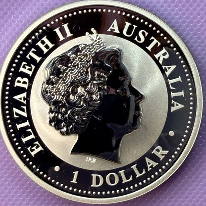 2004 Australia Lunar Series I Year of the Monkey 1 oz Silver Coin