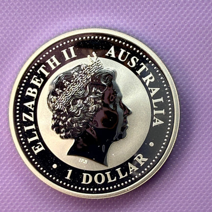 2006 Australia Lunar Series I Year of the Dog 1 oz Silver Coin