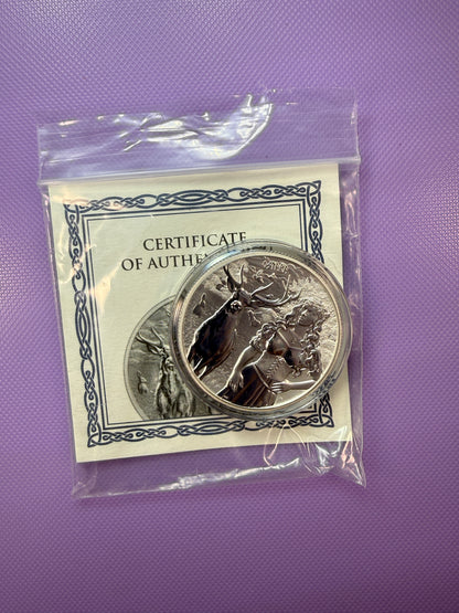 2023 Germania Valkyries: Ostara 1 oz .9999 Silver BU Coin w/ COA