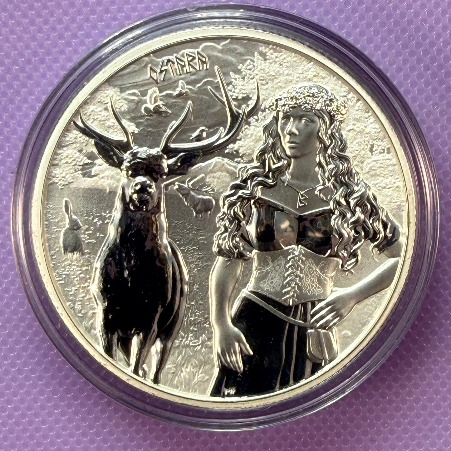 2023 Germania Valkyries: Ostara 1 oz .9999 Silver BU Coin w/ COA
