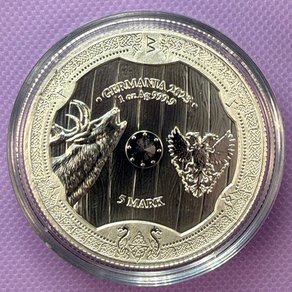 2023 Germania Valkyries: Ostara 1 oz .9999 Silver BU Coin w/ COA
