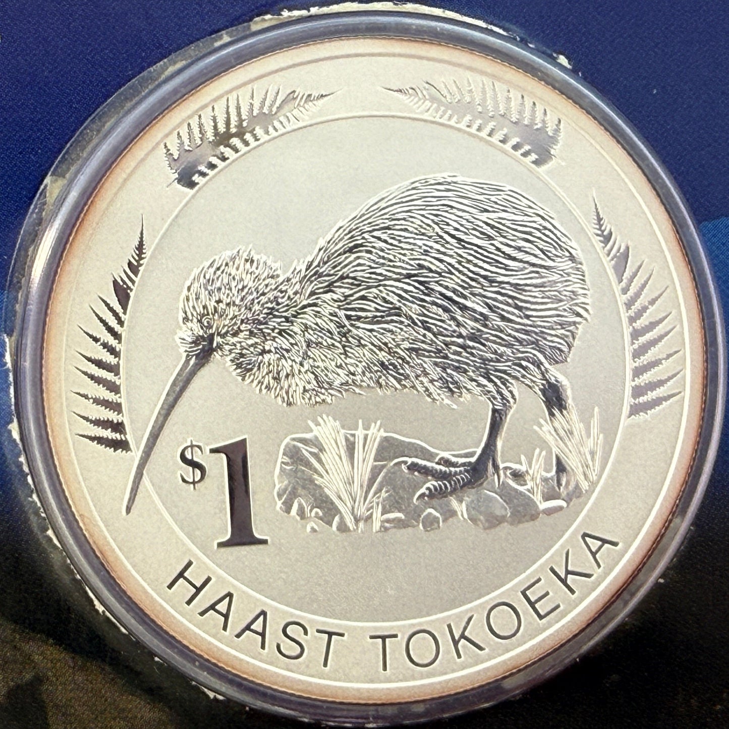 2008 New Zealand Kiwi Treasures Kowhai Coin in Original Display Card