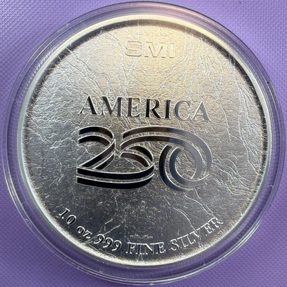10 oz Silver Round Sunshine Minting 250th Anniversary American Eagle