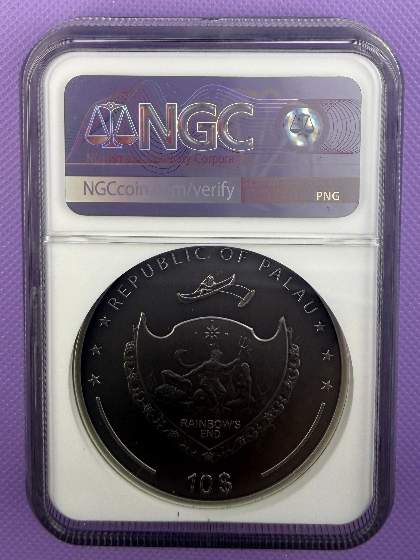 2023 Palau Daydreamer Adventure 2 oz Silver Antiqued Coin NGC MS70 Seven K Label