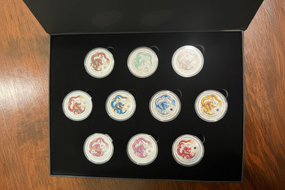 Dragon Display Box for 10 x 2012 Series II Perth Mnt Yr of the Dragon 1 oz Colorized Silver Coins