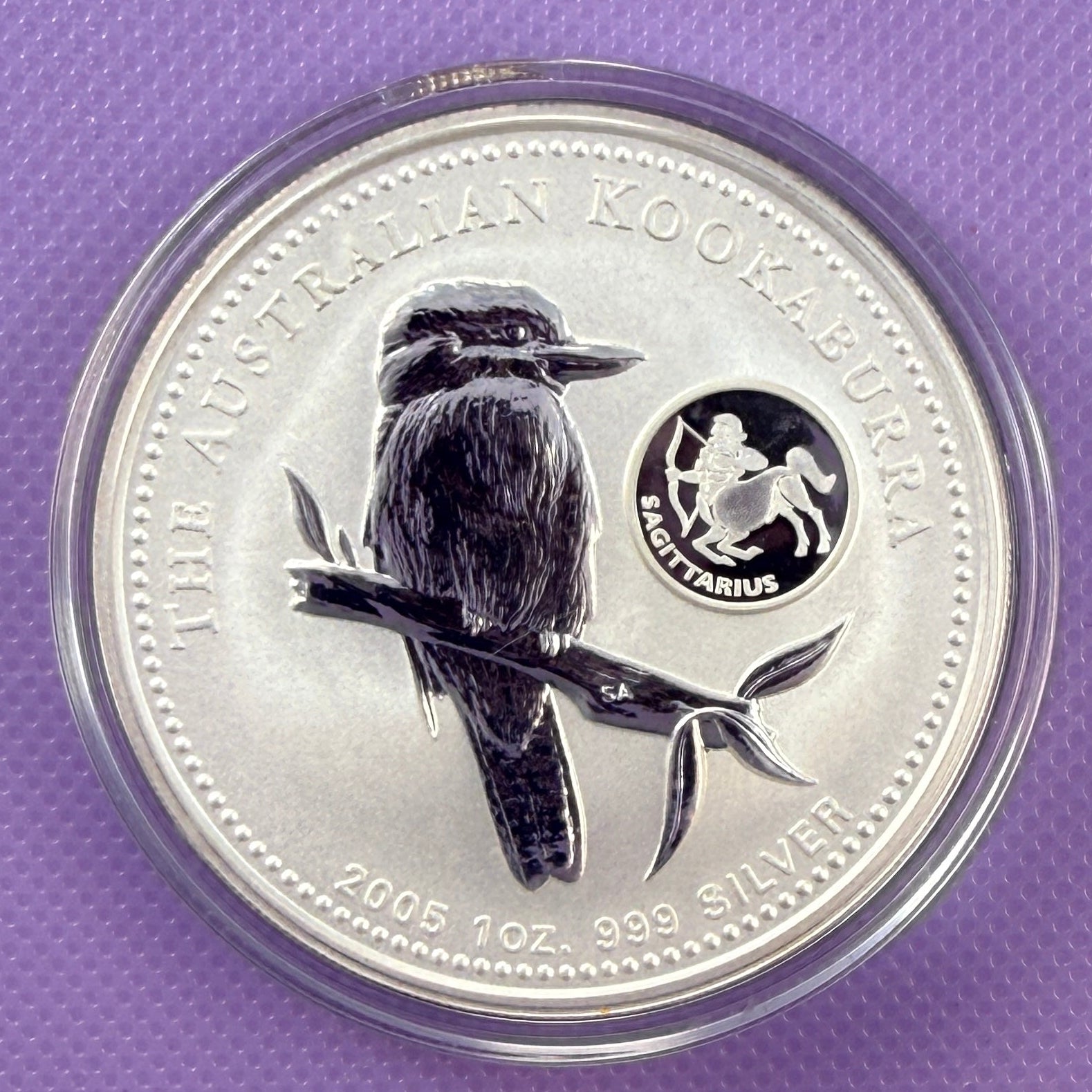 2005 Silver Kookaburra with Sagittarius Privy, Rare