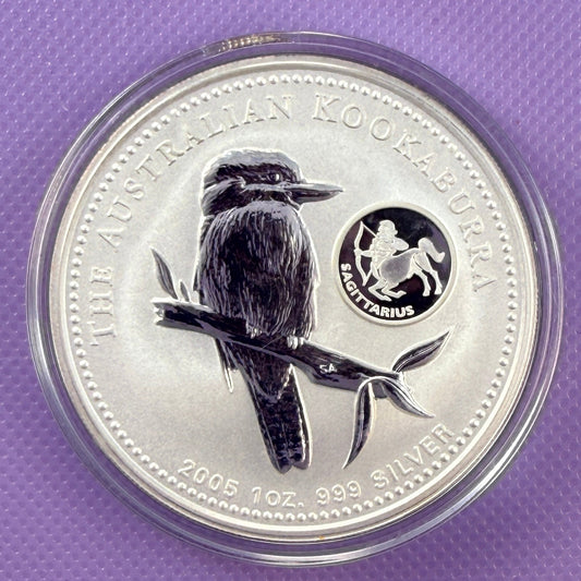 2005 Silver Kookaburra with Sagittarius Privy, Rare