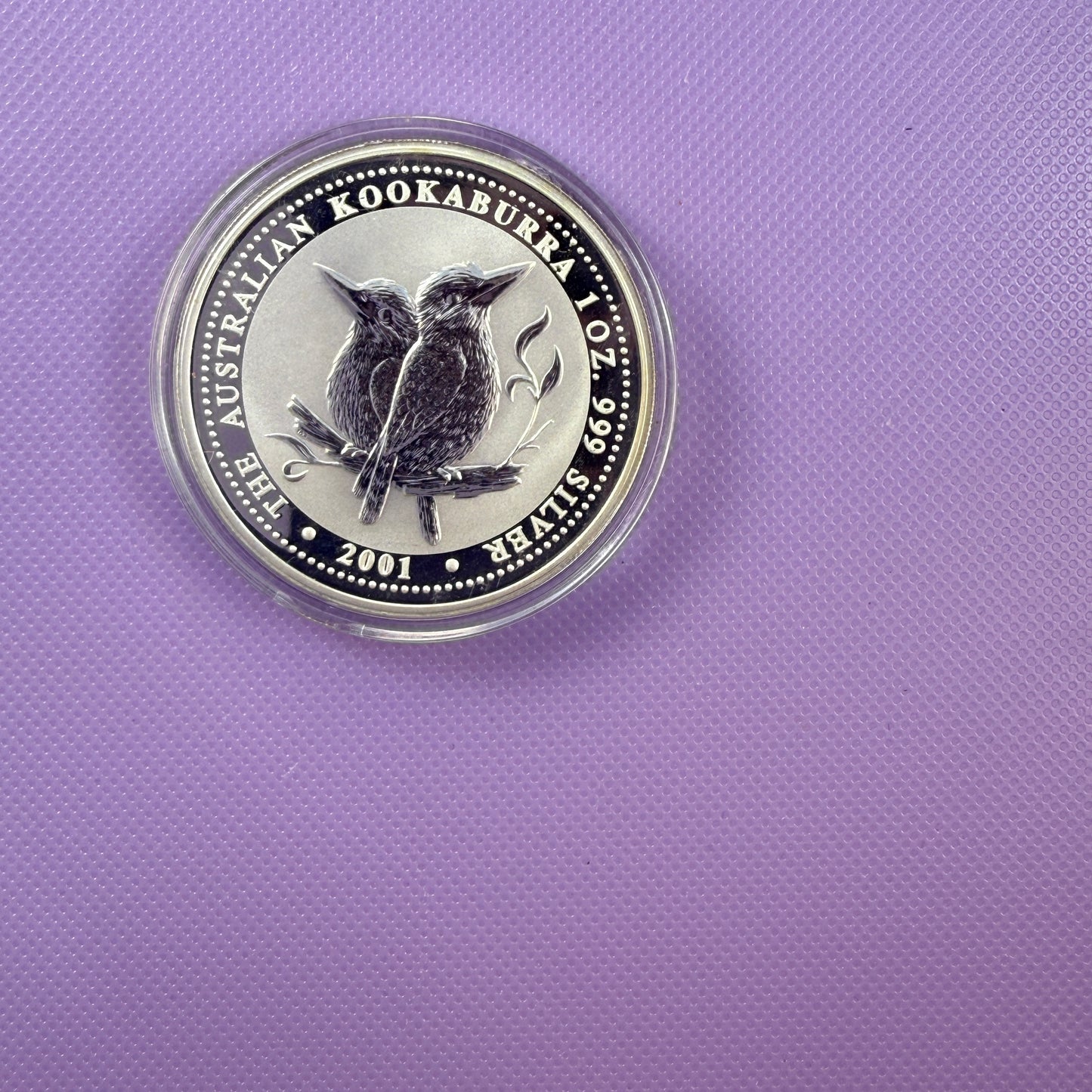 2001 Australia Kookaburra 1 oz Moneda de Plata .999 Fina BU