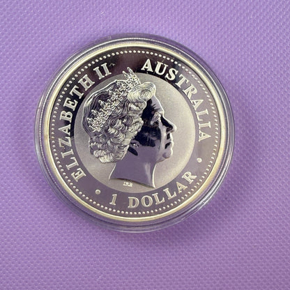 Moneda de Plata Kookaburra de Australia de 2000, 1 oz, Plata Fina .999