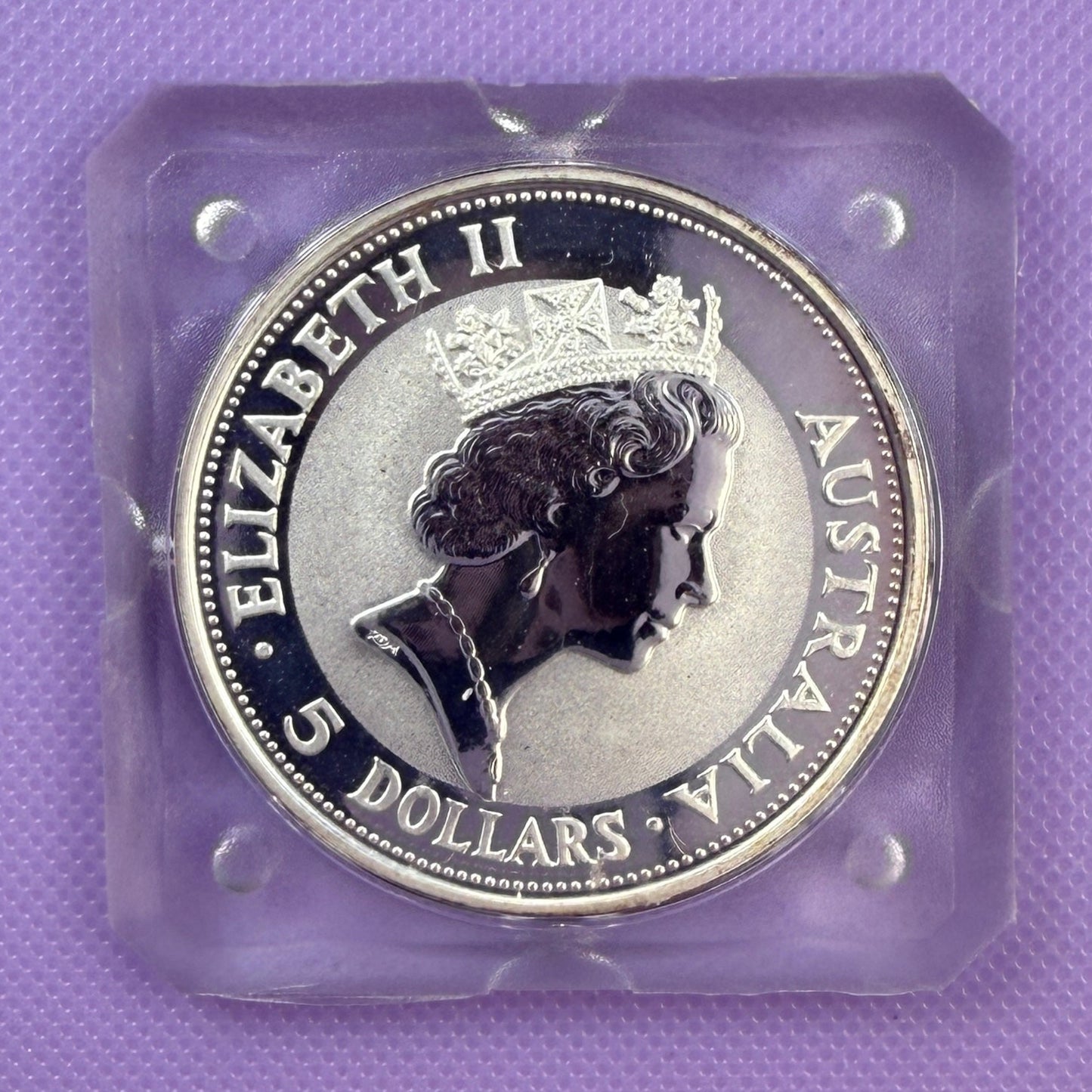 1991 Australia Kookaburra Moneda de Plata de 1 oz .999 Fina BU
