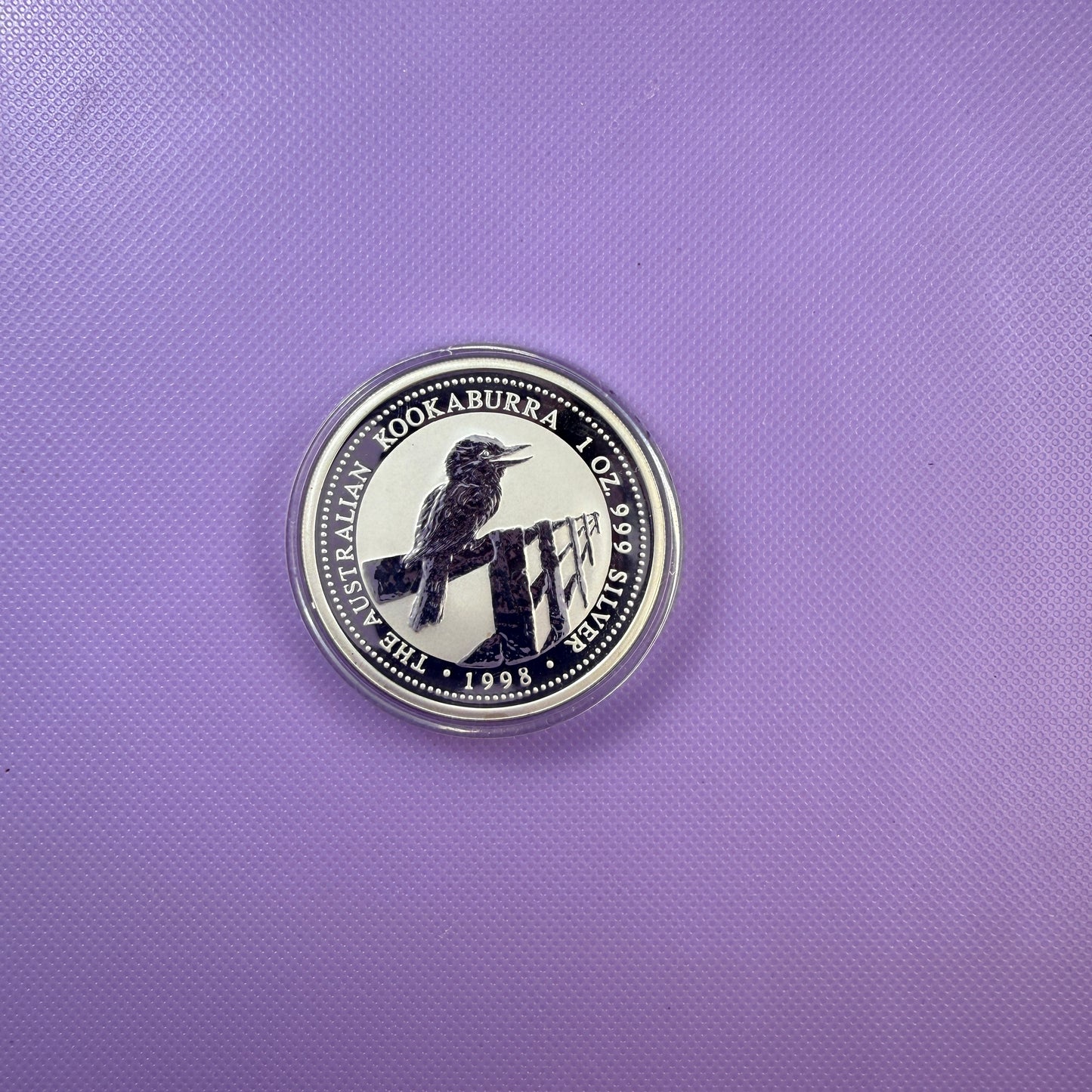 1998 Australia Kookaburra 1 oz Moneda de Plata .999 Plata Fina Moneda BU