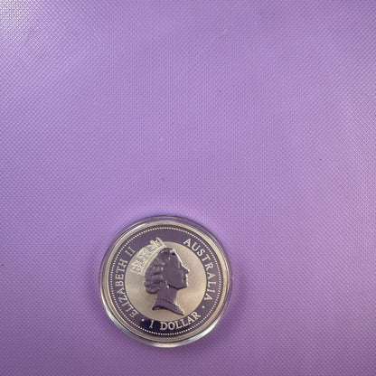 1998 Australia Kookaburra 1 oz Moneda de Plata .999 Plata Fina Moneda BU