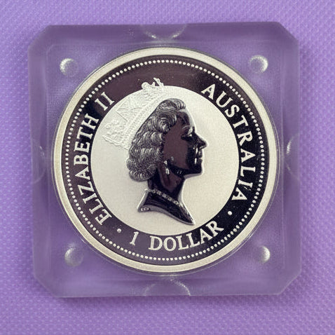 1995 Australia Kookaburra Coin BU In Square Perth Capsule