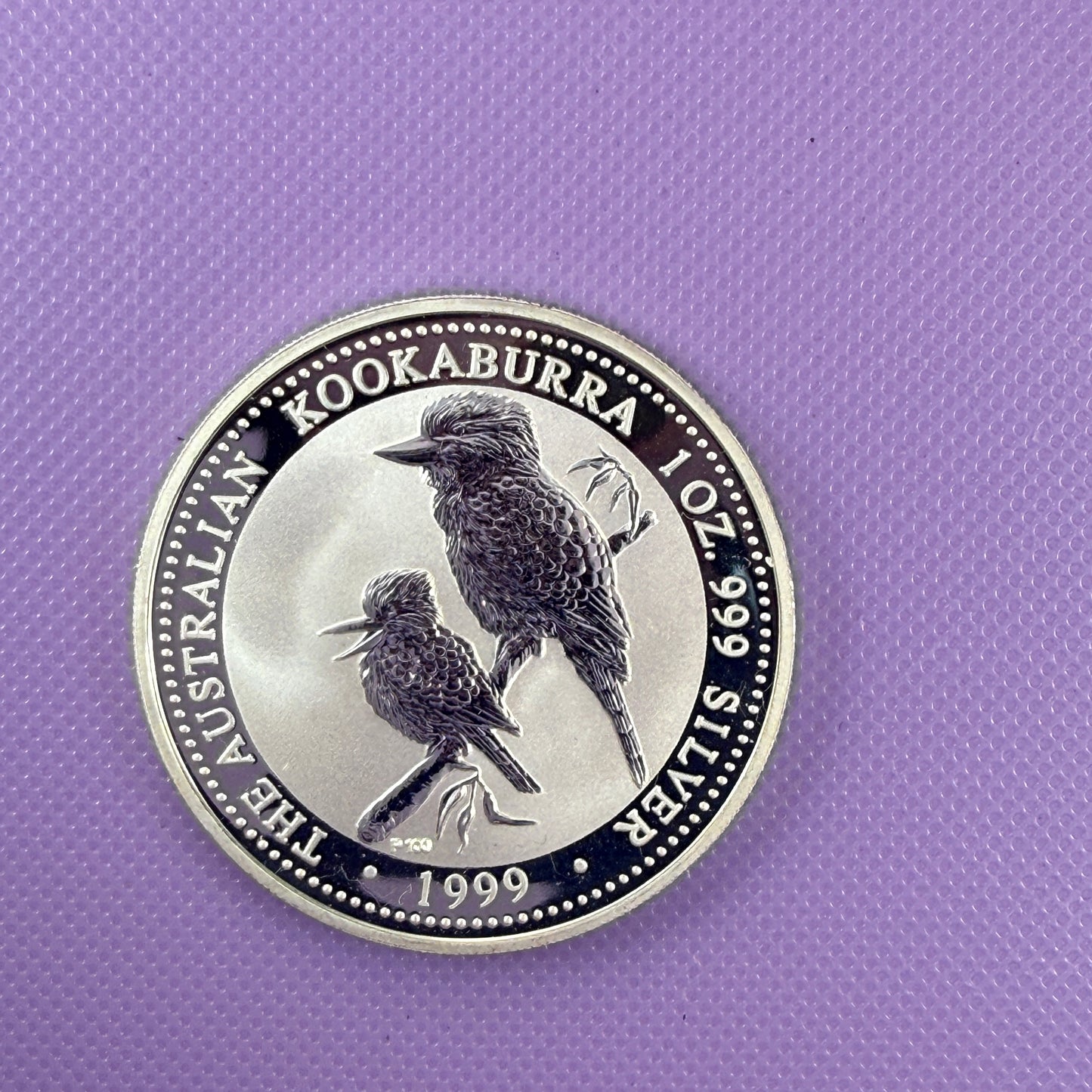 1999 Australia Kookaburra 1 oz Moneda de Plata .999 Fina BU