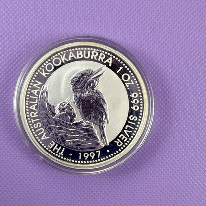 Moneda Kookaburra de Australia de 1997 sin circular