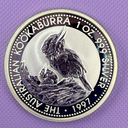 Moneda Kookaburra de Australia de 1997 sin circular