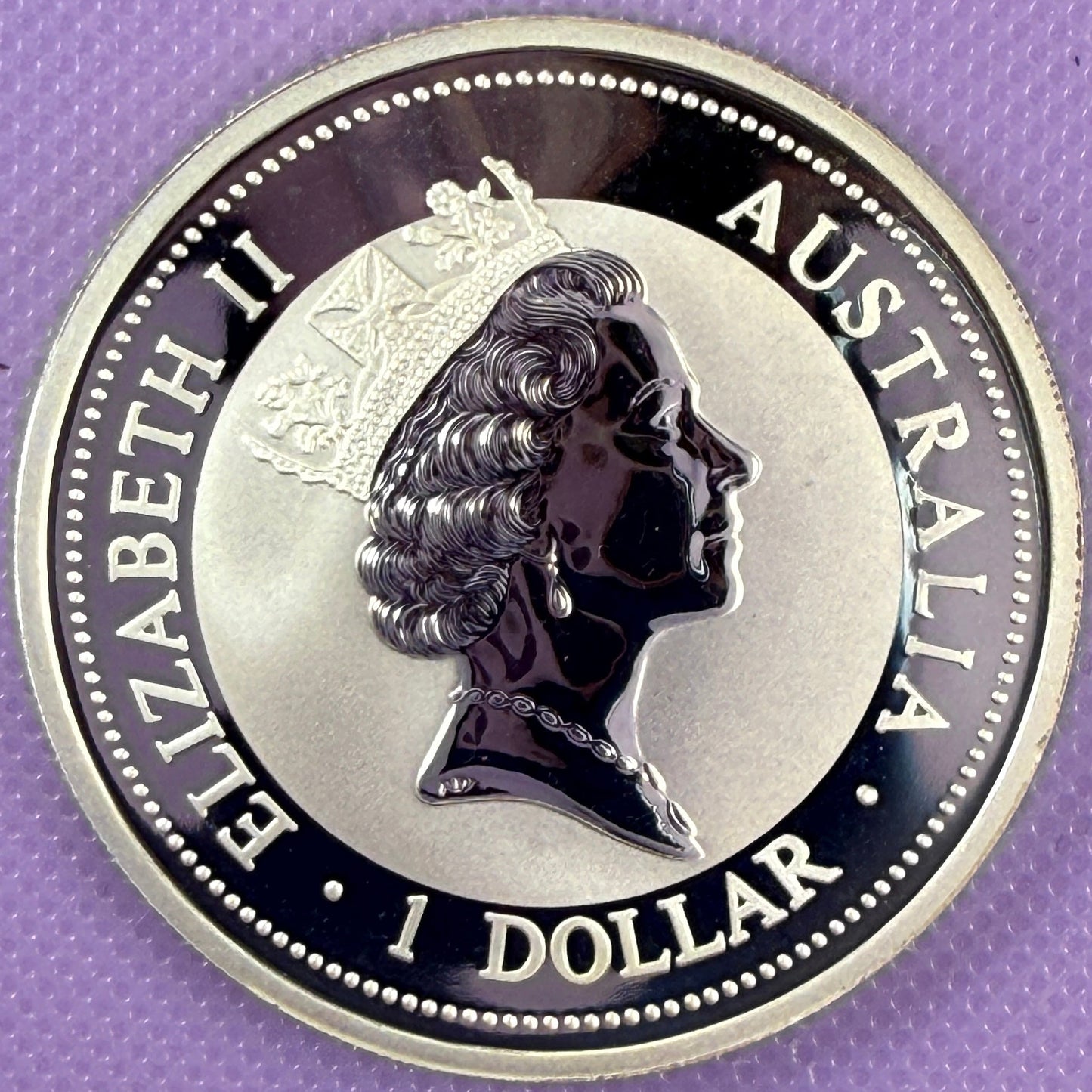 Moneda Kookaburra de Australia de 1997 sin circular