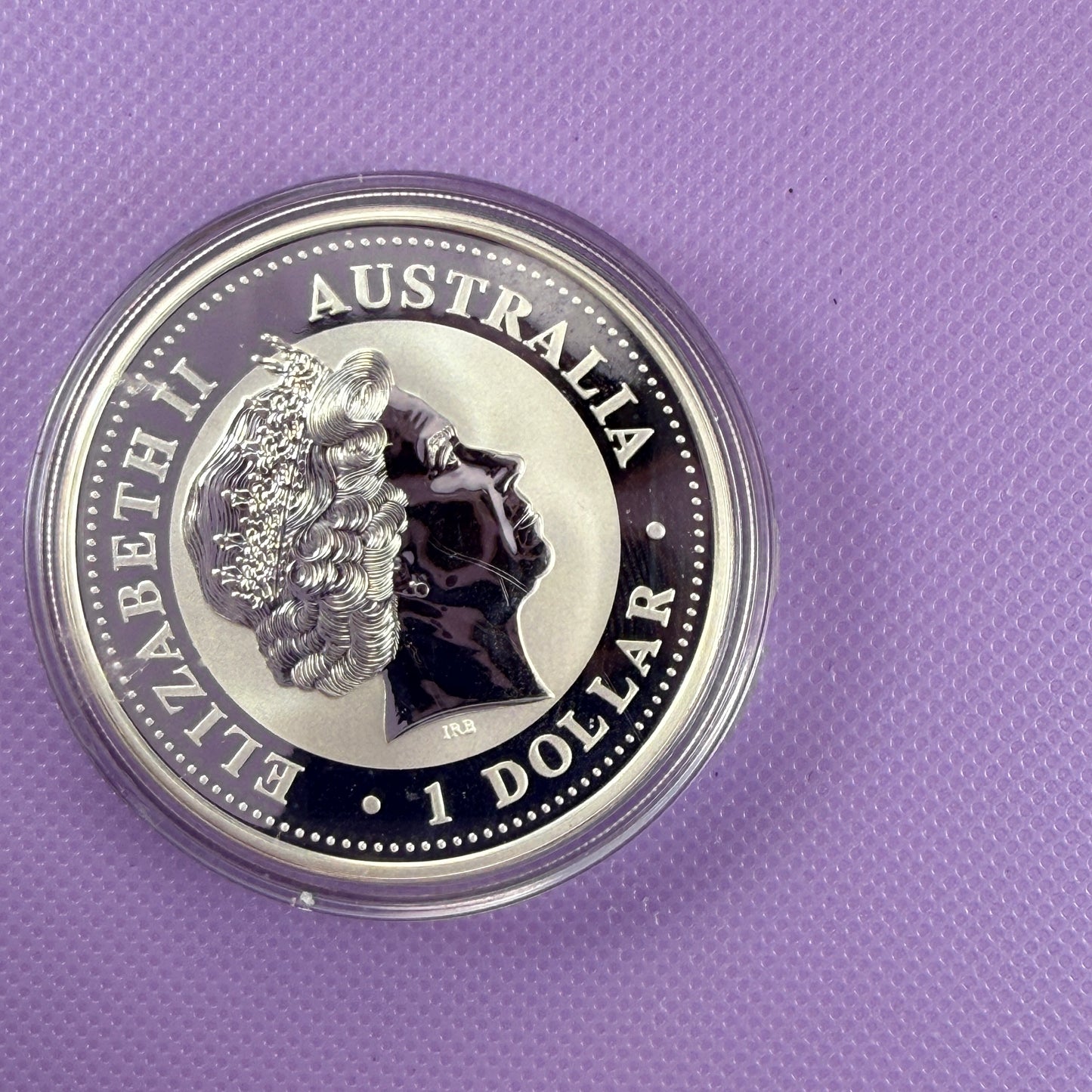 2004 Australia Kookaburra Moneda de Plata de 1 oz .999 Fina con Cápsula