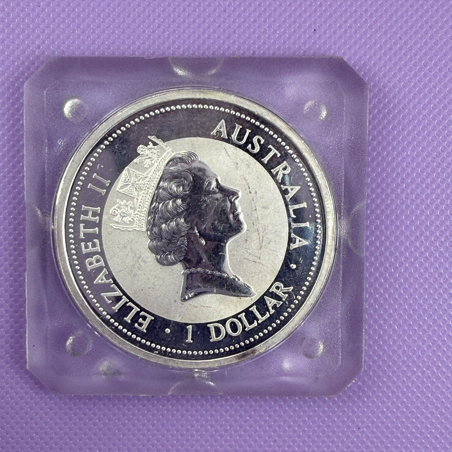 Moneda de plata Kookaburra de Australia de 1 onza de 1994 .999 Fina BU