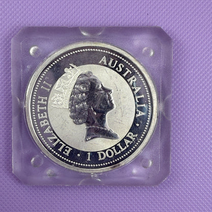 Moneda de plata Kookaburra de Australia de 1 onza de 1994 .999 Fina BU