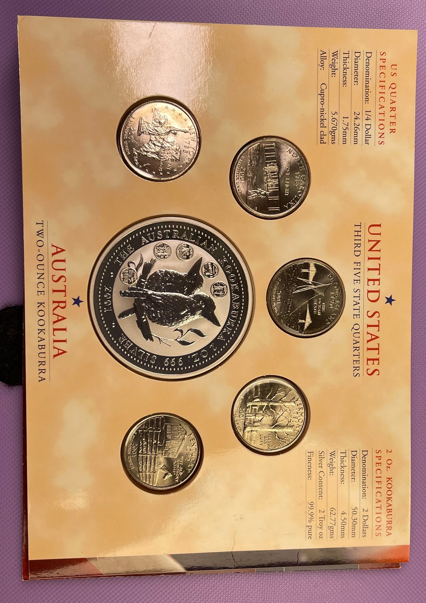 1999 Australia State Tribute Third Five States BU