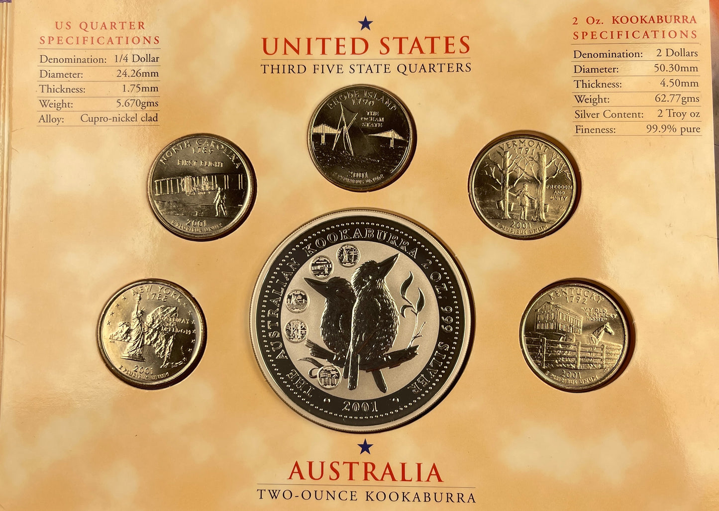 1999 Australia State Tribute Third Five States BU