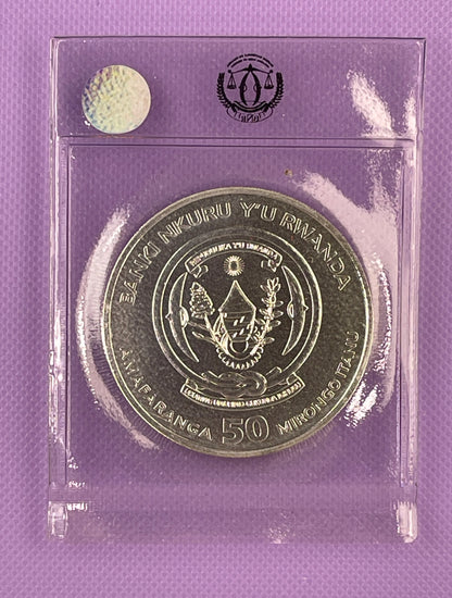 2018 Rwanda Year of the Dog, Silver - 1 oz BU